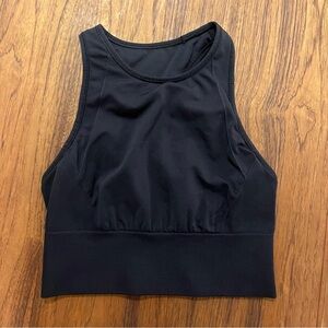 lululemon athletica Black High Neck High Impact Sports Bra